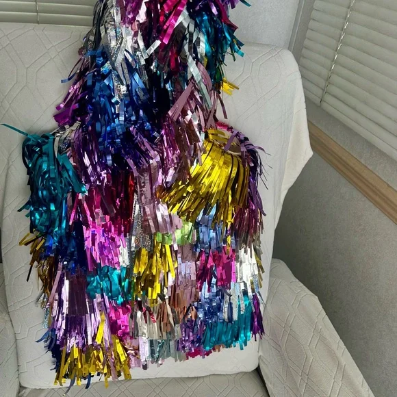 RACHEL BURKE Original Tinsel Tote Colorful Metallic Bag - of Imakestagram fame - Picture 6 of 10